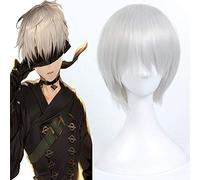Jeu NieR: Automata Cosplay Perruques YoRHa No.9 Type S Cosplay Perruque Résistant À La Chaleur Synthétique Perruque Cheveux Halloween Party 9S Cosplay Perruque
