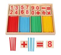 Jeu Numérique Bâtons Bois, Bâton De Comptage en Bois, Maths Bâtons Jouets en Bois Éducatifs, Jouet Montessori Mathématiques, Jouet éducatif Montessori, Jouets Éducatifs pour Enfants, 3 Ans et +