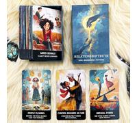 Jeu Oracle Deck de relation, cartes Oracle Shadow Work pour débutants | 54 cartes de sensibilisation émotionnelle, réflexion des relations toxiques, croissance de soi et jeu d'informations