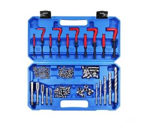 Jeu Outils Filetage 131 PCS Métrique Auto Plomberie | Compatibilité universelle, métaux composites polymères, forets HSS 135°, coupe nette, plomberie mécanique