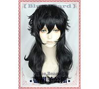 Jeu P5 Persona 5 Akira Kurusu JOKER Cosplay perruque jeu de rôle Concert fête cheveux noirs naturels cheveux bouclés cheveux synthétiques + bonnet B