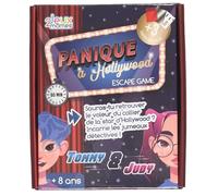JEUX 2 MOMES, EA0012, Jeu Escape Game Enfant Panique à Hollywood - Aventure immersive pour Jumeaux détectives, 104 Cartes illustrées, idéal dès 8 Ans, Multicolore, Taille Unique