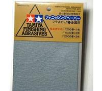Tamiya Papier abrasif 87024 – Lot de 5 feuilles 1200/1500/2000 pour modélisme