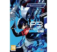 Jeu PC Atlus Persona 3 Reload Édition code dans la boîte avec 3 cartes illustrées Bleu/Noir/Blanc