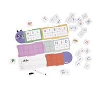 Janod Jeu éducatif Apprendre à écrire Chenille 6 planches 78 lettres magnétiques Dès 4 ans