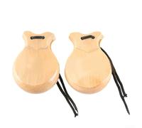 Jeu Percussion Flamenco Bois Massif 8.8cm(Wooden) | Bois massif , finition lisse, son rythmique clair, idéal débutants, 2 paires incluses