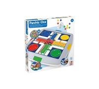 Chicos - Ludo Jeux société/Jeux de l'Oie Réversible 2 en 1 | Jeux Traditionnel Familial Automatique (64001)