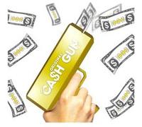 jeu pistolet distributeur billets 100 dollars - original cup cashgun G