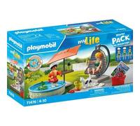 Jeu PLAYMOBIL Maman et Enfant avec Fauteuil Suspendu et Piscine Gonflable