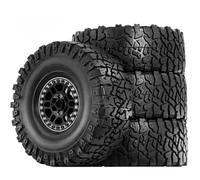 Jeu Pneus Et Moyeu Roue Emperor en Aluminium Caoutchouc pour TRX4 pour SCX10 1.9 90046 1/10 RC Pièces Mise À Niveau Voiture Accessoire Voiture RC