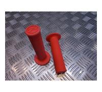 Jeu Poignee Caoutchouc Guidon 22 Mm Progrip Rose Moto Scooter Quad Cross ... Revetement Gaz Accelerateur