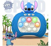 Jeu Pop Électronique Stitch Disney - Console Quick Push Bubbles Magique avec Écran, Jouet Sensoriel et Ludique
