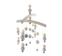 Jeu pour Bébé Mobile Billes Gris Hxlxp 7x52x27cm Neuf en Bois Lit Bébé