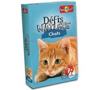 Bioviva – Jeu de cartes Défis Nature : Chats – 2–6 joueurs – Dès 7 ans – Fabriqué en France