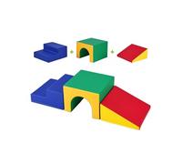 Jeu pour tout-petits blocs d'escalade en mousse escaliers et rampe, tunnel