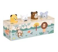 Small Foot Design – Jeu à pression Safari en bois avec cris d'animaux – À partir de 1 an