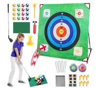 Jeu pratique 4 en 1 - Jeu de golf | Jeu de golf pour avec bâton amovible, jouet éducatif pour l'extérieur à pratiquer dans le salon et à favoriser l' de