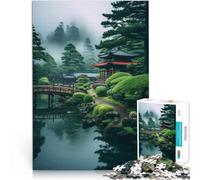 Jeu Pratique Art du Paysage Japonais Puzzle 1000 pièces pour Adolescents 50x75cm Jeu éducatif pour Anniversaire, Noël pour Les Personnes de 14 Ans et Plus