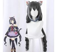 Jeu Princess Connect! Re: plongée Momochi Kiruya Kyaru Cosplay perruques femmes Costume jeu de rôle perruque de cheveux avec oreille de chat 499C