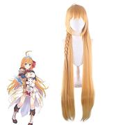 Jeu princesse Connect Re: plongée Cosplay perruques pecorine femmes jaune dégradé longs cheveux synthétiques Pecoriinu Costume perruque PL-746