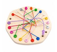 Jeu Puzzle en Bois Éducatif Manuel, Polygonale, 22,3 cm | Plateau percé pr cors, Activité éducative en bois, Atelier motricité fine, Pr accompagnants d’enfants