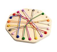 Jeu Puzzle en Bois Éducatif Manuel, Ronde, 23,2 cm | Plateau percé pr cors, Jeu concentration enfant, Jeu d’ à domicile, Pr familles jeuses