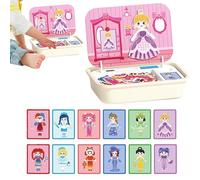 Jeu Puzzle Magnétique - Ensemble Bois Portable, Boîte Incluse | Jouet Apprentissage Éducatif, 3 à 6 Ans, Garçons Filles Tout-Petits, Développement Habileté, Activité Cognitive, Jeu Voyage Amus