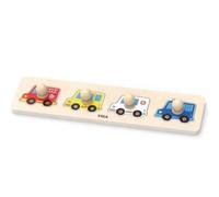 JEU PUZZLE - VIGA - Puzzle 4 véhicules - 4 pièces en bois - Non toxique - 18 mois et plus