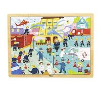 JEU PUZZLE - VIGA - Puzzle en bois Lutte contre les incendies - 48 pièces - Multicolore - 3 ans et plus