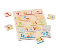 Jeu Puzzles chiffres et quantités apprendre à compte 20 pièces Goki®