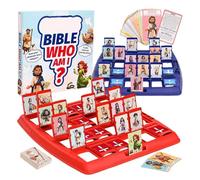 Jeu Qui Est-Ce Bible, Jeux de Société Enfant Famille pour Apprendre Personnages Bibliques, Jeu de Plateau Interactif Éducatif pour Croyance & Famille Soirée