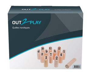 Jeu Quilles Nordiques En Bois Multicolore TU