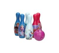 Jeu quilles Reine des Neiges II : 6 quilles 18 cm et Mini Boule - Plastique - Bowling enfant Fille - Set Jouet