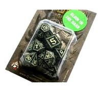 Jeu Qworkshop Qworkshopsrun19 dés de Inscription Runes Glow-in-The-Dark en Sac (2 pièces)