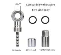 Jeu Raccords Frein Hydraulique pour magura MT Laiton Jeu Raccords | Compatible MT2, MT4, MT6, MT8, olive et barbure incluses, réparation , matériaux durables(D)