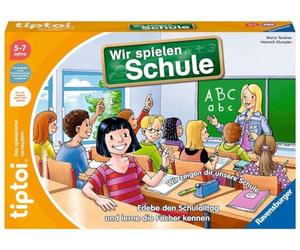 Jeu Ravensburger tiptoi - 00123 Nous jouons à l'école - Jeu Ravensburger pour Enfants de 5 Ans et Plus pour 1 à 4 Joueurs, vivez Une journée Scolaire complète de manière Interactive