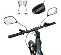 Jeu Rétroviseurs Vélo avec pour surface Réfléchissante Jeu Rétroviseurs | Matériau ABS pour robuste, lentille grand angle, pour surface réfléchissante, idéal nuit, montage facile