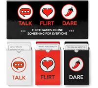 Jeu Romantique Pour Couples - Idées De Rendez-Vous Parfaits - Cadeau Pour Couples - Petite Amie, Petit Ami, Jeune Marié, Épouse Ou Mari. 3 En 1 : Parler, Flirter, Oser.