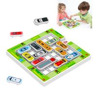 Jeu Rush Hour, Jeu de Logique Casse-tête Embouteillage Puzzle 750 Défis 6 Niveaux, Jouet de Voiture d'embouteillage, Jeux Voyage pour Adultes et Enfants à partir de 8 Ans