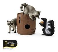 Jeu - SCHLEICH - WILD LIFE - Ratons laveurs et mouffette - Multicolore Multicolore G