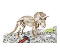 Clementoni | Archéo Ludic Tricératops pour Enfants 7 Ans+ | Kit Paléontologie Bloc de Fouille Fossiles à Assembler | Squelette Phosphorescent | Marteau Burin Carte | Activité Éducative Scientifique