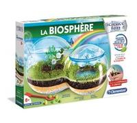 Clementoni - Science et Jeu : La Biosphère - 8 ans + Assemble ta Biosphère - Cycle de l'eau Croissance des Plantes - Inclus Graines de Trèfle + Liseron - Jeu Éducatif Scientifique - Idee Cadeau Nature