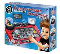 Jeu scientifique : electronique expert : 50 montages de circuits et console - jeu educatif enfant - buki
