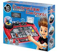 Jeu Scientifique : electronique Expert : 50 montages de Circuits et Console - Jeu educatif Enfant + Carte Tigre