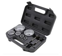 Jeu Scies de cloche Ensemble d’outils 9 pièces Perceuse Carreaux Carrelage Trépan de forage Couronne