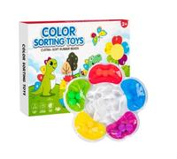 Jeu sensoriel avec animaux - Jeu éducatif pour enfants, de classification chromatique, pour enfants, école, maternelle, entraînement des doigts contre l'ennui