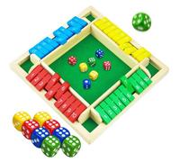 Jeu Shut The Box, jeu de société en bois pour 2 à 4 joueurs, jeu de mathématiques pour toute la famille