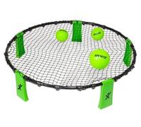 Jeu Smash Ball Ø 90 cm avec 3 balles, Pompe a Main, Sac - roundnet - Facile a Installer - Sport, Volley, Plage - Set Loisirs et Carte