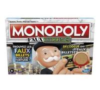 Jeu société monopoly faux billet 2-6 joueurs - set plateau classique version française + 1 carte tigre - famille enfant