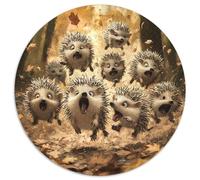 Jeu «Sonic» Puzzle Rond 1000 Pièces Wildtiere Enfants Encastrement Facile Qualité Premium Relaxation Activité Kunstistique ÉduLes chatsive 1000pcs (67.5x67.5cm)